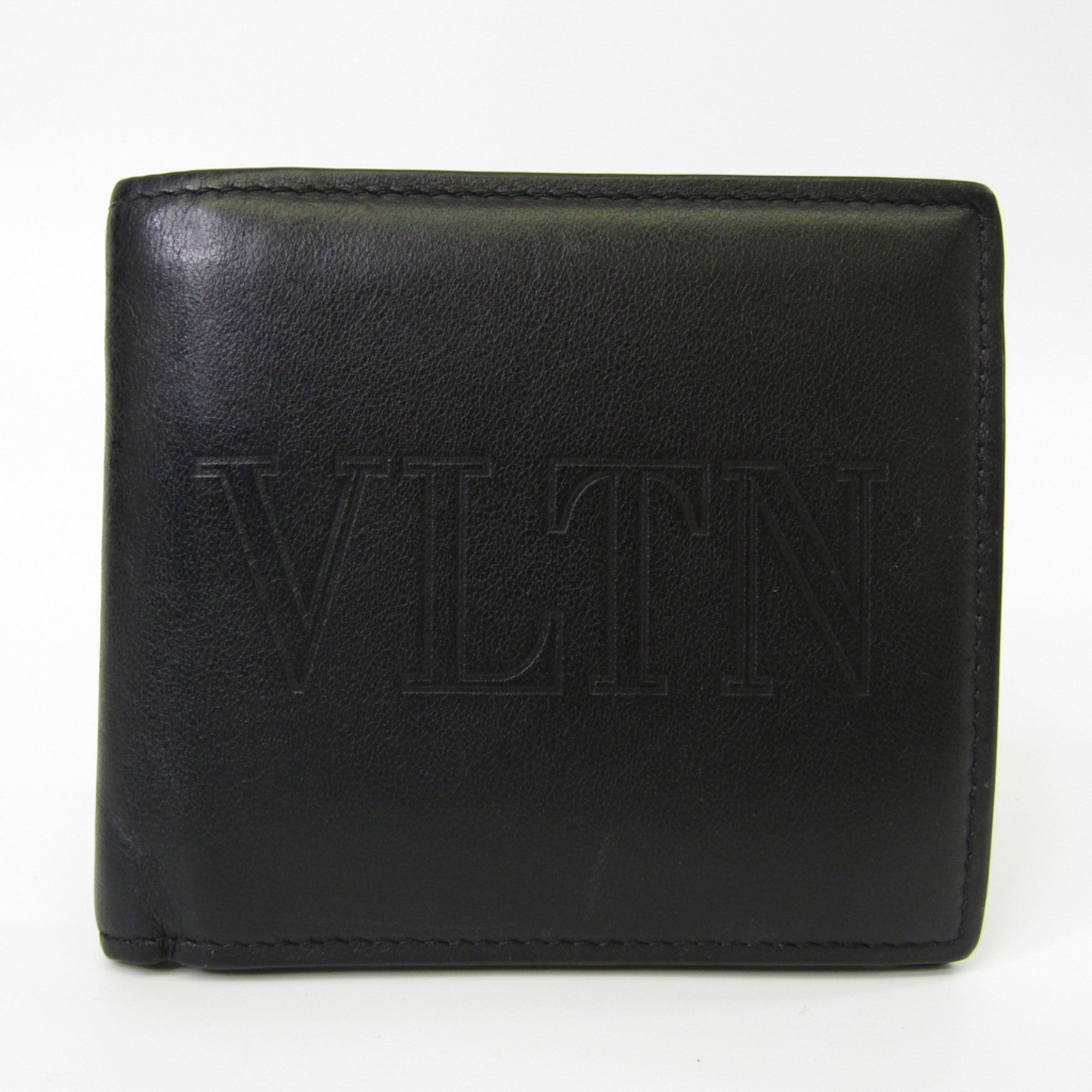 Valentino Garavani Garavani Unisex Leather Wallet [Bi-Fold] Black